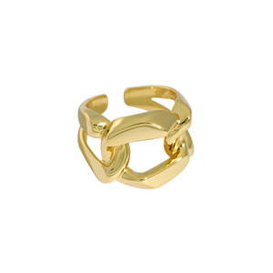 Hot Hollow Wide Chain 925 Sterling Silver Adjustable Ring R866-HFH_632487259961