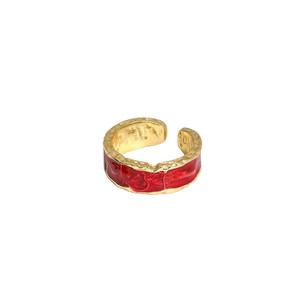 Geometry Epoxy Glittering River 925 Sterling Silver Adjustable Ring R866-HFH_639123384023