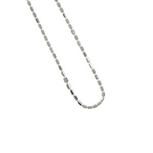 Simple New Geometry Irregular Tube 925 Sterling Silver Necklace R866-HFH_552540365934