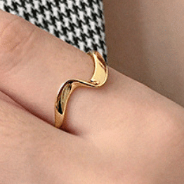 Elegant Wave Simple 925 Sterling Silver Adjustable Ring R866-HFH_602452338039