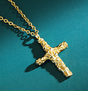 Holy Irregular Cross 925 Sterling Silver Necklace R866-HFH_616930084935