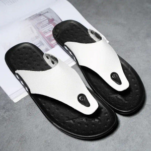 Color: Red, Shoe Size: 45 - MAEDEF 2024 Summer Men's Slippers Outdoor Beach Soft Comfortable Man Sh F640-12000040515819355