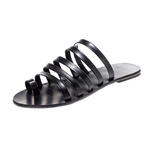 Color: Black, Size: 39 - Beach flat sandals Q119-CJBHNSNS10676-Black-39