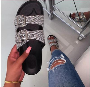 Color: Silver, Size: 40 - Diamond women's sandals Q119-CJBHNSNS07838-Silver-40