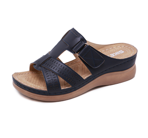 Color: Sapphire, Size: 36 - Vintage wedge with comfortable slipp Q119-CJBHNSNS06781-Sapphire-36