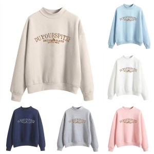Color: Beige, Size: XL, Ships From: United States - Women'S Sweatshirt Pullover Graphic Letters Pri F640-12000034450264991