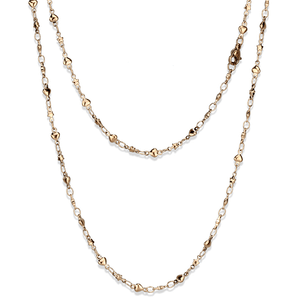 TK2427R - IP Rose Gold(Ion Plating) Stainless Steel Chain with No Stone A874-TK2427R