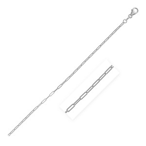 Size: 16'' - 14K White Gold Fine Paperclip Chain (1.50 mm) P150-69656-16