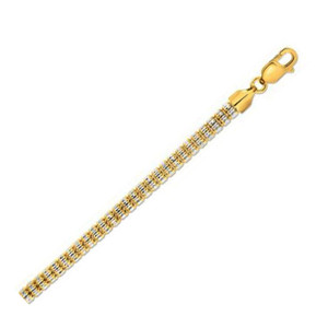 Size: 18 - Ice Barrel Chain in 14k Yellow Gold (4.25 mm) P150-37366-18