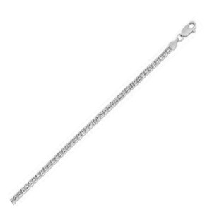 Size: 18 - Ice Barrel Chain in 14k White Gold (3.14 mm) P150-60046-18
