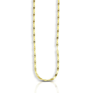Size: 16 - 14k Yellow Gold Sparkle Valentino Chain (1.70 mm) P150-48008-16