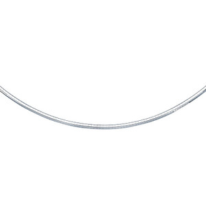 Size: 16'' - 14k White Gold Chain in a Classic Omega (3.00 mm) P150-58339-16