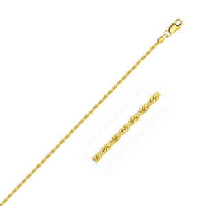 Size: 18'' - 14k Yellow Gold Solid Rope Chain (1.80 mm) P150-71666-18