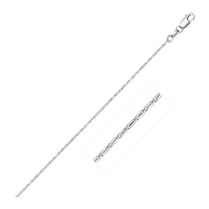Size: 18'' - 14k White Gold Lumina Pendant Chain (0.90 mm) P150-80044-18