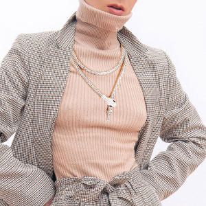 Silver Mesh Endless Snake Chain T226-9485640466751