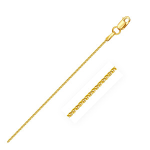 Size: 18'' - 10k Yellow Gold Wheat Chain 1.0mm (1.00 mm) P150-69074-18
