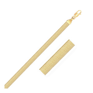 Size: 20 - Imperial Herringbone Chain in 10k Yellow Gold (3.80 mm) P150-83456-20
