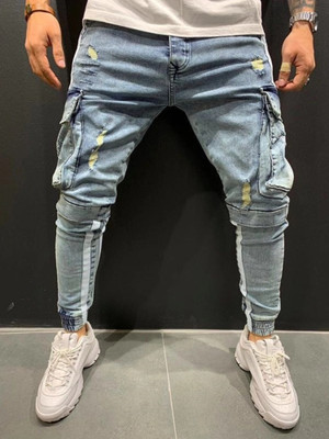 Color: C, Size: XL - European And American Baggy Jeans Suspenders For Men With Holes Q119-CJNS100852528BY
