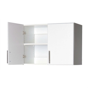 White Wall Cabinet with 2 Doors and Adjustable Shelf Q280-PWC1561818