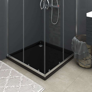 Square ABS Shower Base Tray Black 31.5"x31.5 A949-148916
