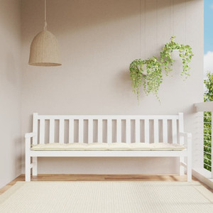 Garden Bench Cushion Cream White 78.7"x19.7"x2.8" Oxford Fabric A949-314982