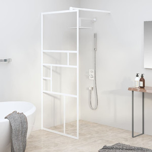 Walk-in Shower Wall 31.5"x76.8" ESG Glass White A949-151868