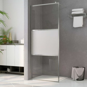 Walk-in Shower Wall with Half Frosted ESG Glass 39.4"x76.8 A949-146642