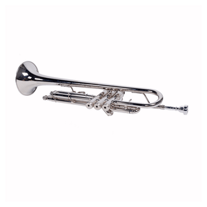 Nickelplated Drop B Adjustable Trumpet Gloves Set Silver T575-S0671272255