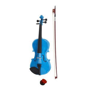 New 4/4 Acoustic Violin Case Bow Rosin Dark Blue T575-S0671281744
