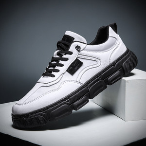 Color: White black, Size: 39 - Casual all-match men's shoes Q119-CJBHNSNS19907-White black-39