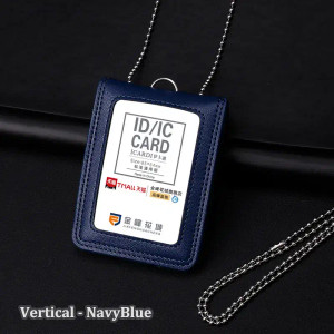 Color: Beige - Formal US Reporter Police Military Badge ID Business Work Card Holder Genuine Leathe F640-12000034399516061