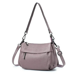 Color: Blue - High Quality Real Leather Handbag Ladies' Genuine Leather Shoulder Bags Women's Casua F640-12000037636173038