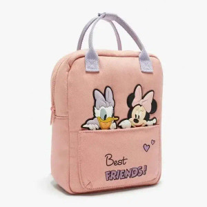 Color: WHITE - Disney New Mickey Cartoon Fashion Backpack Women's Minnie Canvas School Bag Boys and F640-12000041508975720