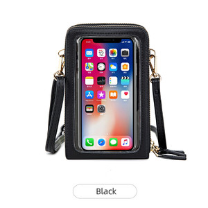 Color: Black A - Multifunctional Messenger Mobile Wallet Q119-CJBHNSNS05218-Black A