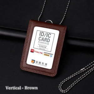 Color: wine red - Formal US Reporter Police Military Badge ID Business Work Card Holder Genuine Lea F640-12000034399516066