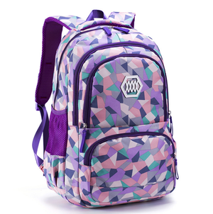 Color: Violet small - Natural Fish Girls Shoulder Backpack Pupils 3-4-6 Years Old 8-12 Years Old Q119-CJBHNSNS06328-Violet small