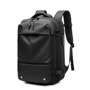 Color: black - Travel Men 17 inch Laptop Backpack vacuum compression Backpack Business Large Capaci F640-12000036823742517