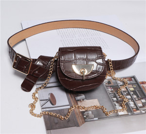 Color: Bronze, Style: Style B - Detachable belt and chain pouch Q119-CJBHNSNS14765-Bronze-Style B