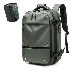 Color: plum - Travel Men 17 inch Laptop Backpack vacuum compression Backpack Business Large Capacit F640-12000041185765537