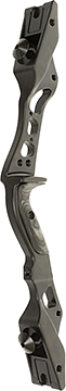 October Mountain Night Ridge ILF Recurve Riser Black 60 in. RH R557-OMP1770R