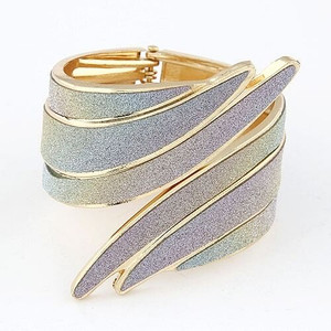 Punk Fashion Dull Polish Angel Wing Bangle - Gradient A392-fabr1508