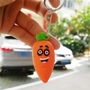 U.S.Fashion Cute Cartoon Fruit Series Soft Plastic Wholesale Key Chain - Carrot A392-fakc0005