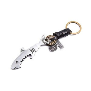 Shark Bottle Opener Pendant Vintage Fashion Key Chain A392-fakc0206