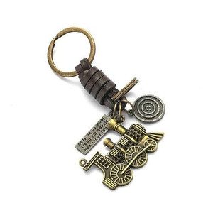 Vintage Locomotive Pendant Key Chain A392-fakc0222