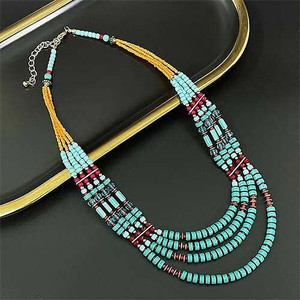 Bohemian Fashion Multi-layer Beads Tibetan Style Wholesale Fashion Necklace A392-fane7578