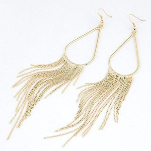 Fashion Tassel Earrings - Golden A392-fear0392