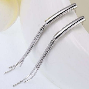 Bended Pipe High Fashion Tassel Design Women Costume Earrings A392-fear6079