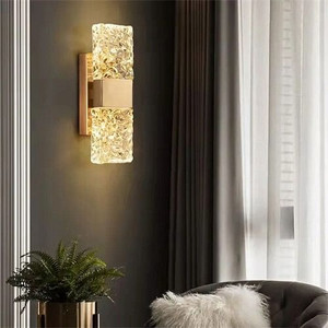 Luxury Style Rectangle Crystal Wall Lamp A392-flig0022