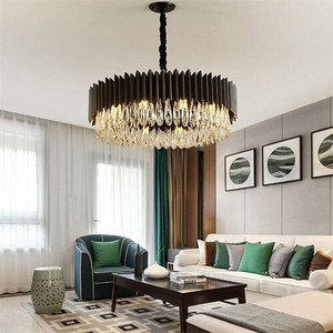 Black Base Design European Fashion Wholesale Circle Chandelier A392-flig0024