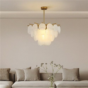 Modern French Style Home Light Wholesale Glass Round Leaf Chandelier A392-flig0127
